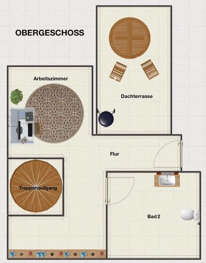 2. Wohnebene mit Dachterrasse