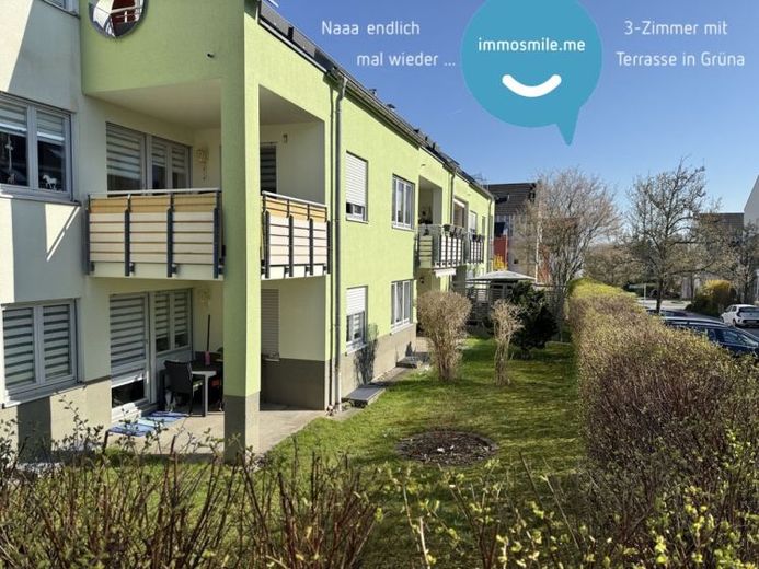 3-Raum-Erdgeschoss Wohnung • Aussenterrasse • Grüna • Tiefgarage • modernes Laminat • beliebte Lage – Foto 1