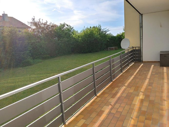 Balkon mit Gartenblick
