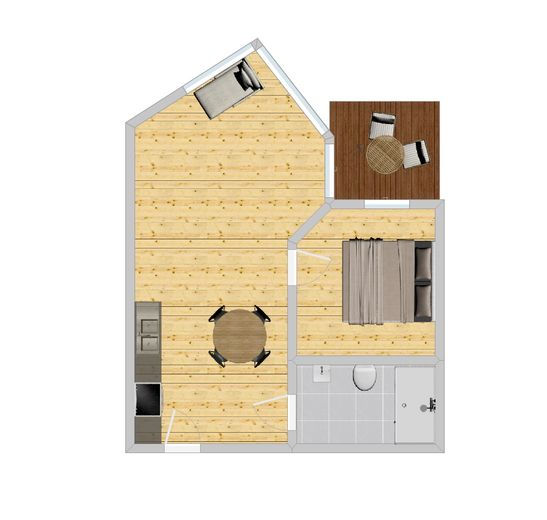 NEUBAU : 40qm Studio-Apartment mit Balkon & XL Badezimmer – Foto 7