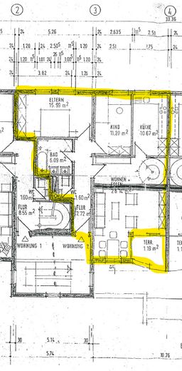 Helle 4,5 Zimmer Maisonette-Wohnung zu vermieten – Whg 2 OG