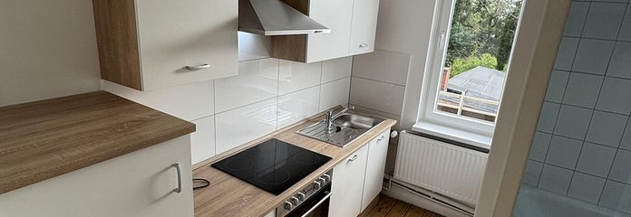 Neu eingebaute Küche