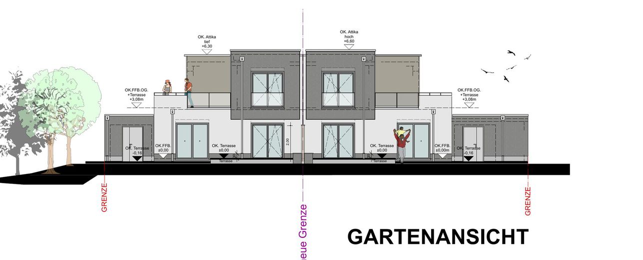 Neubau-Doppelhaushälfte mit ca. 171 m² Wohnfläche, Dachterrasse & Garage – Foto 12