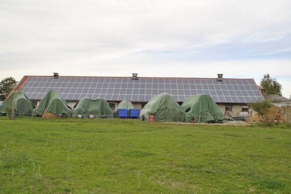 Marlow-OT, Reitanlage + Blockhütten in Ostseenähe