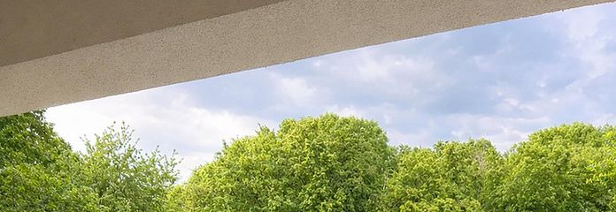 Balkon mit Weitblick ins Grüne