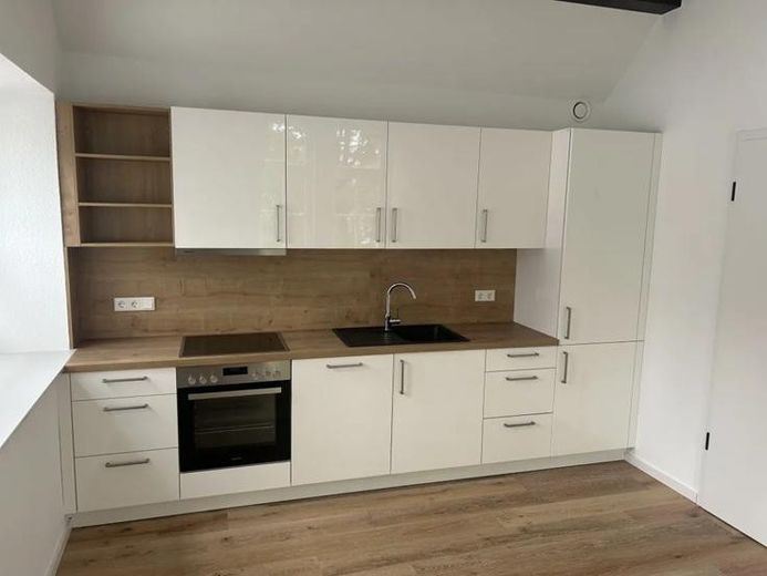 Hochwertige Wohnung mit Wärmepumpe & Einbauküche - Neubau KfW-40 Erstbezug Innenstadt Diepholz – Küche