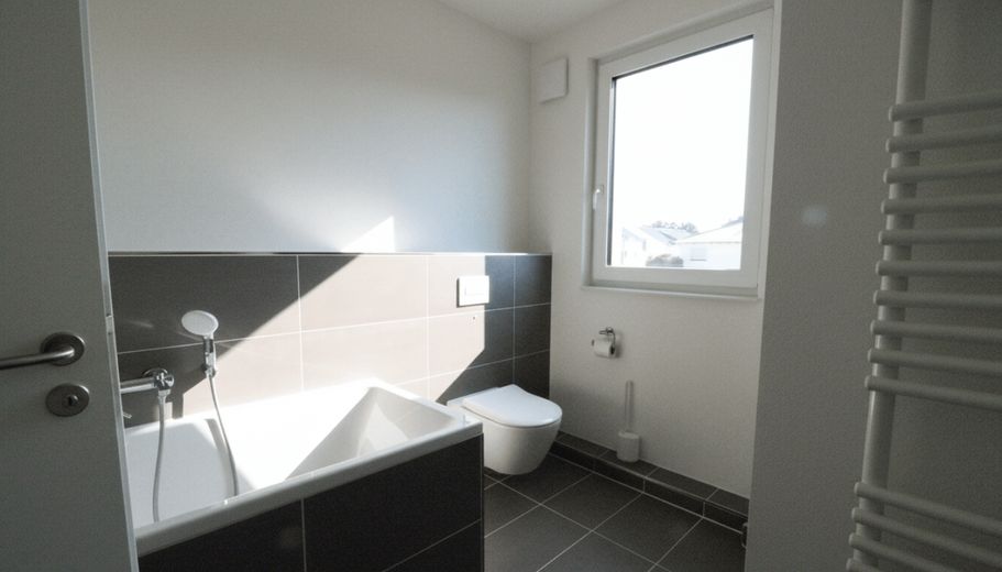 WRS Immobilien - Niederdorfelden - casa a schiera di testa come nuova con buone dotazioni + garage – Badezimmer