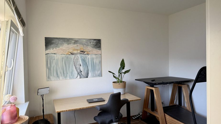 Jak nowy drewniany bungalow klasy A+ w pobliżu Eidery – ogród, widok na pola, bez prowizji – Arbeitszimmer/Schlafzimmer