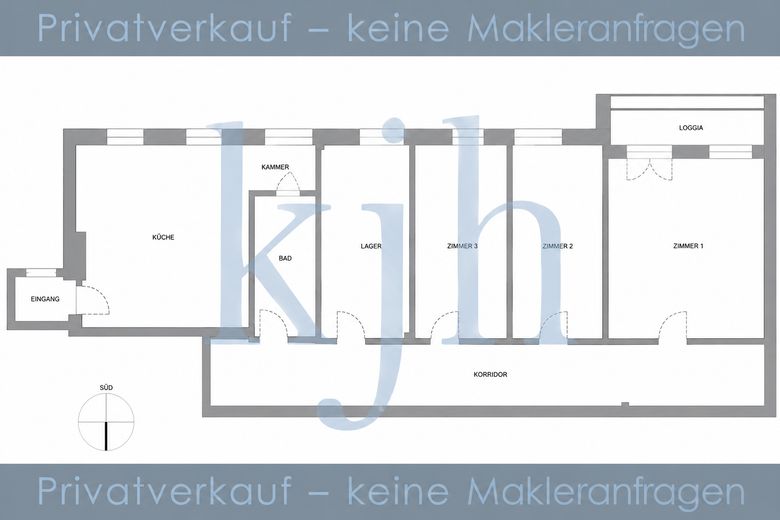 Repräsentative Altbau Wohnung - BERLIN SCHÖNEBERG – Grundriss