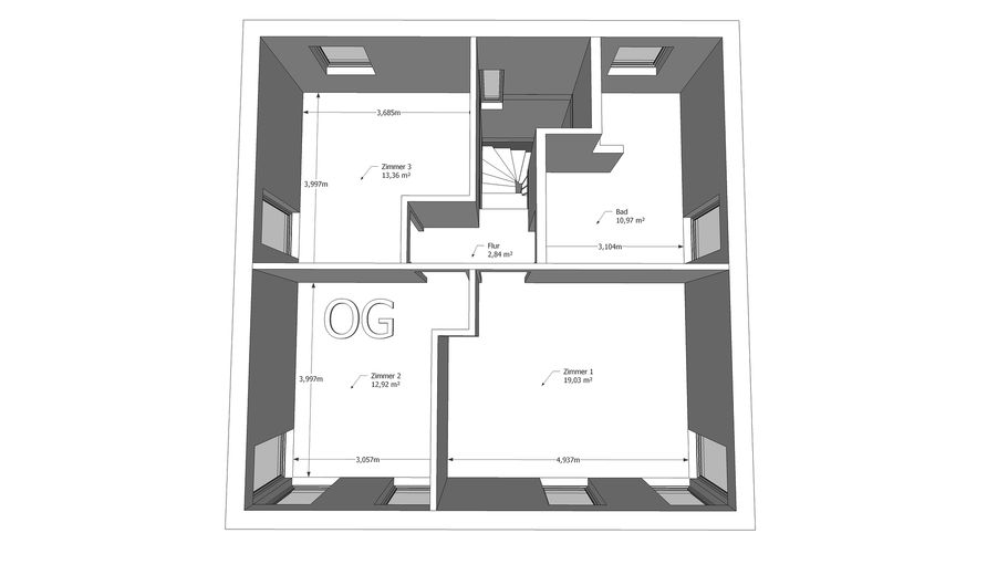Provisionsfrei Freistehendes EFH BJ 2011, 2 Vollgeschosse, Keller – OG