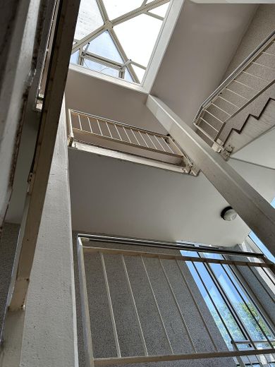 Blick nach oben im Treppenhaus
