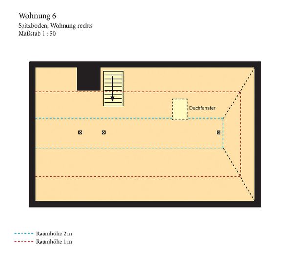 Grundriss Dachstudio Loft