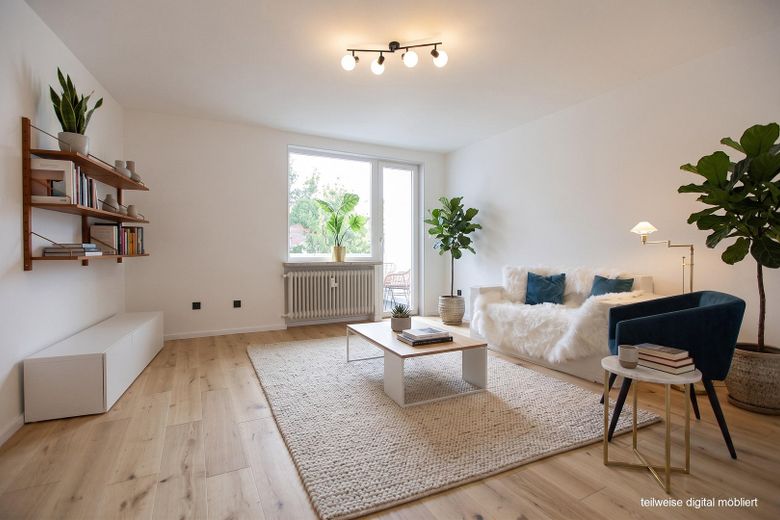 Do dobrego samopoczucia: mieszkanie 2-pokojowe !!! Hannover-List !!! – Wohnzimmer möbliert
