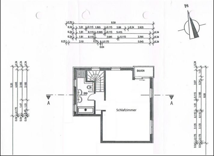 HN-Süd: 2-3 Zi., 95m², Maisonetten Whg.! – Grundriss 1.OG