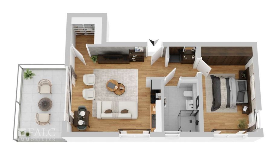 Wohnqualität in Bestform - Ihr stillvolles 2-Zimmer-Domizil! – Grundriss