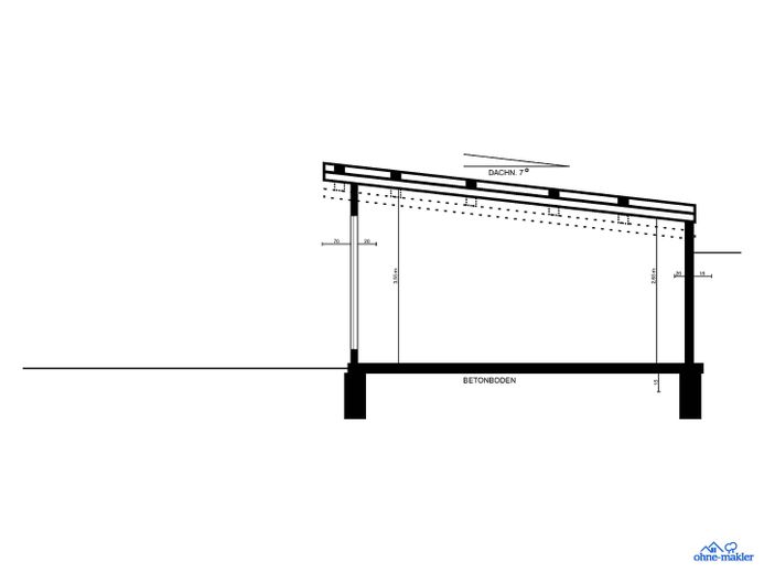 Kleine Halle Schnitt