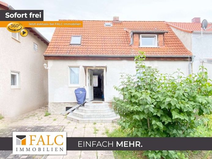 Centraal: Erfurt-Gispersleben: eengezinswoning met 5 mogelijke kamers en renovatiepotentieel – Foto 1