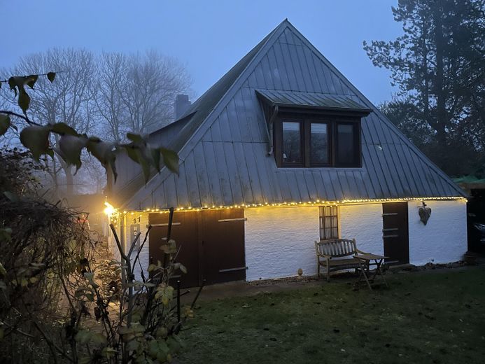 Haus zur Weihnachtszeit