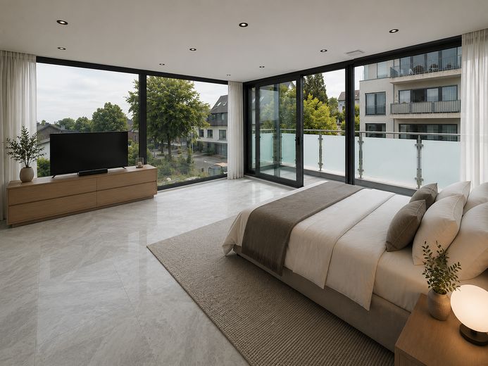 سكن حصري بإطلالة بانورامية – Schlafzimmer KI