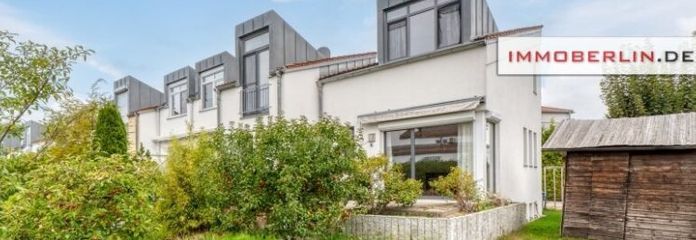 IMMOBERLIN.DE - Extravagantes Reihenendhaus mit Südgarten im Berliner Speckgürtel