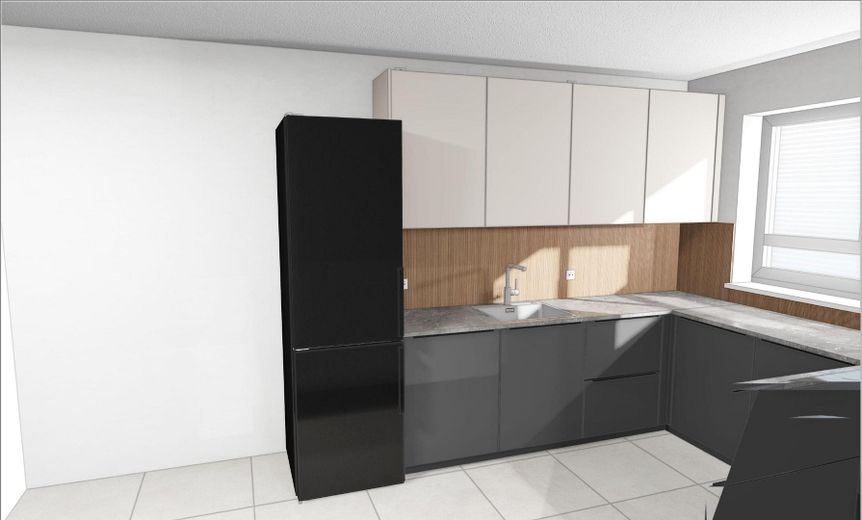 Erstbezug: A+ Neubau-Reihenhaus mit 6 Zimmern, Premiumküche, PV-Speicher & Garten – Küche Perspektive 2