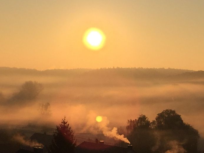 Sonnenaufgang im Winter