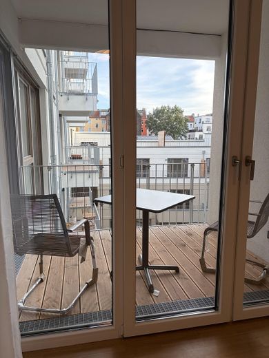 Apartamento amueblado de 2 habitaciones de nueva construcción en Prenzlauer Berg – Schlafzimmer