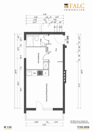 **Stilvoll wohnen in Berlin-Wilmersdorf mit Fahrstuhl**- FALC IMMOBILIEN – Grundriss