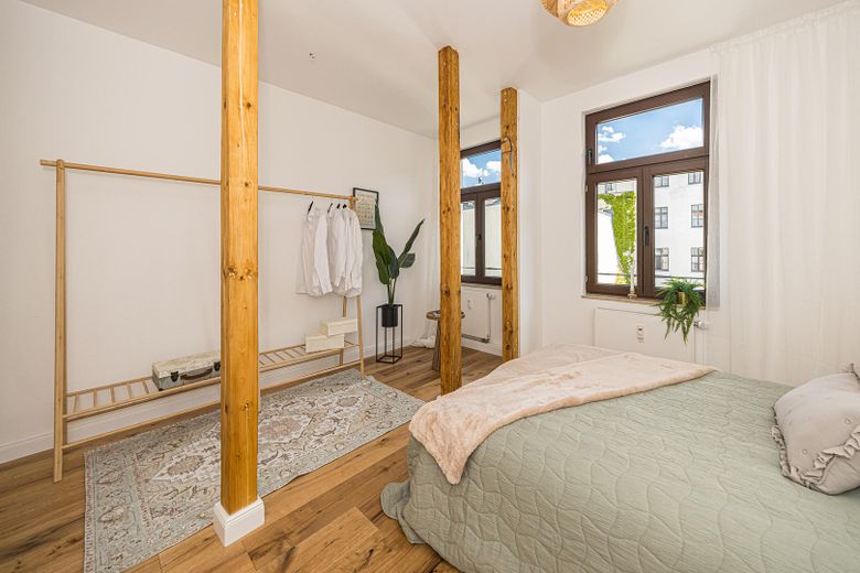 *Exklusiv: 4-Zimmer Altbau im Leipziger Waldstraßenviertel | Provisionsfrei | Erstbezug* – Schlafen