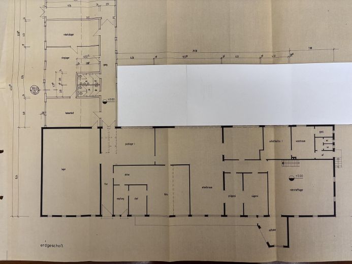Grundriss Altbau 1967/1970