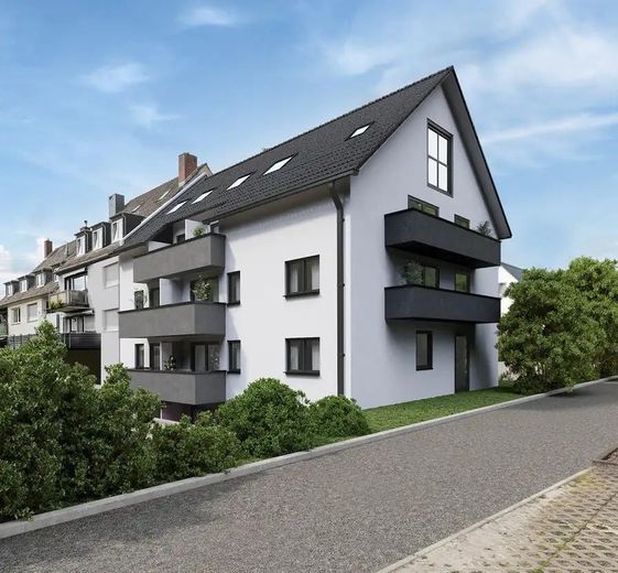 High-quality, stylish 4-room new-build maisonette apartment – Projektplanungsbild