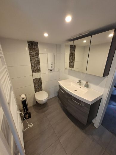 Encantadora casa de entramado de madera con patio interior, dos garajes y mucho potencial – Bad Neuwertig im EG