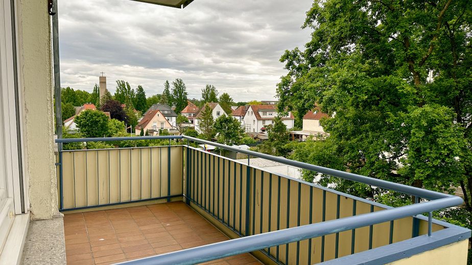 Balkon mit Blick ins Grüne