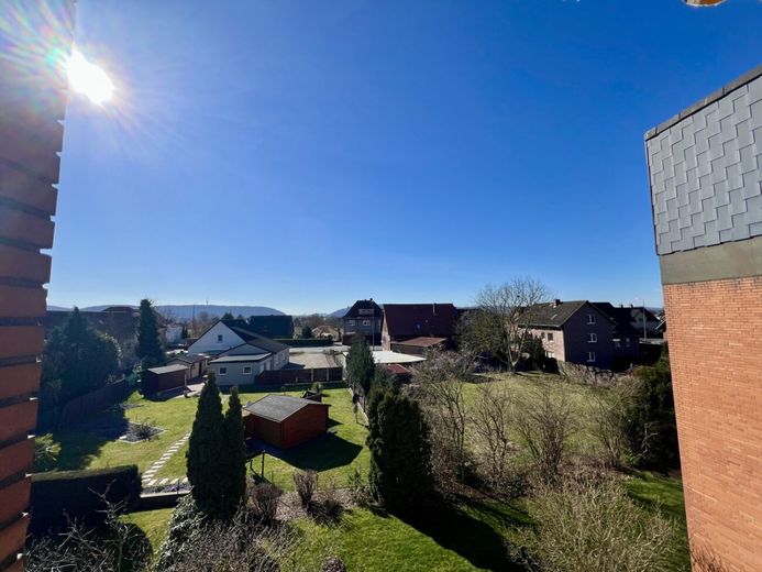 3-Zimmer Eigentumswohnung mit Loggia und Weitblick auf das Kaiser-Wilhelm-Denkmal - Minden-Meißen! – Fernblick
