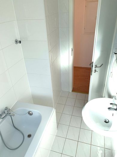 Schöne helle 2,5-Zimmerwohnung mit neuem Tageslichtduschbad und Süd-Westbalkon – Badezimmer