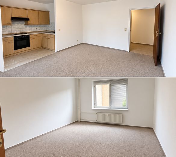 Wohninvestment–Verkauf einer Objektgesellschaft mit 58 Wohneinheiten in Blankenfelde-Mahlow – WE Wohnzimmer + Schlafzimmer