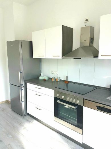 Aalen'de, Stadtoval'da güzel, eşyalı 2 odalı daire – Küche mit Essbereich