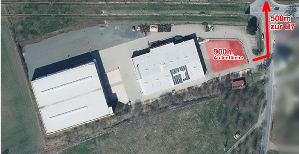 Teren zewnętrzny dla działalności gospodarczej 900m², wybrukowany, ogrodzony, zamknięty, oświetlony, brama 2-skrzydłowa – Foto 3
