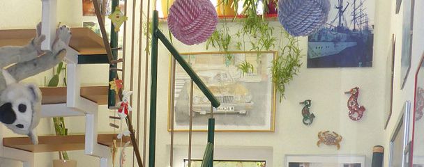 Treppe in den 2 Stock