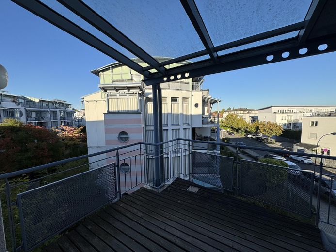 Blick vom Balkon