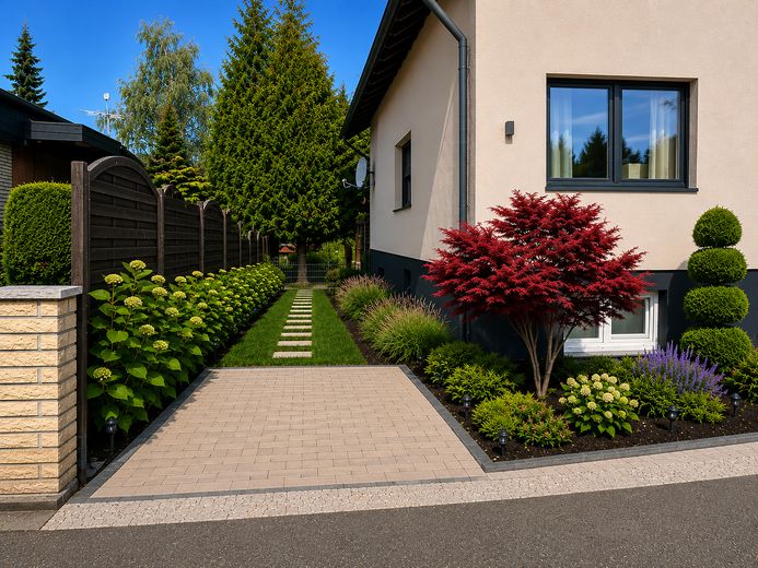 Moderne 4 Zimmer DG Wohnung mit Garten in ruhigem gehobenen Wohngebiet – Stellplatz