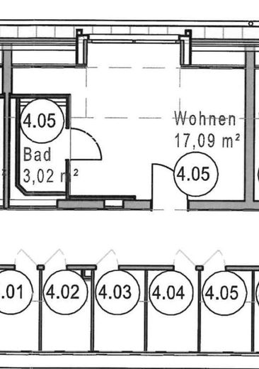 Grundriss Wohnung/ Abstellraum