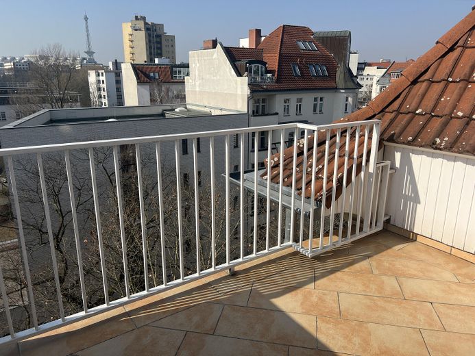 Blick vom Balkon Rich. Westen
