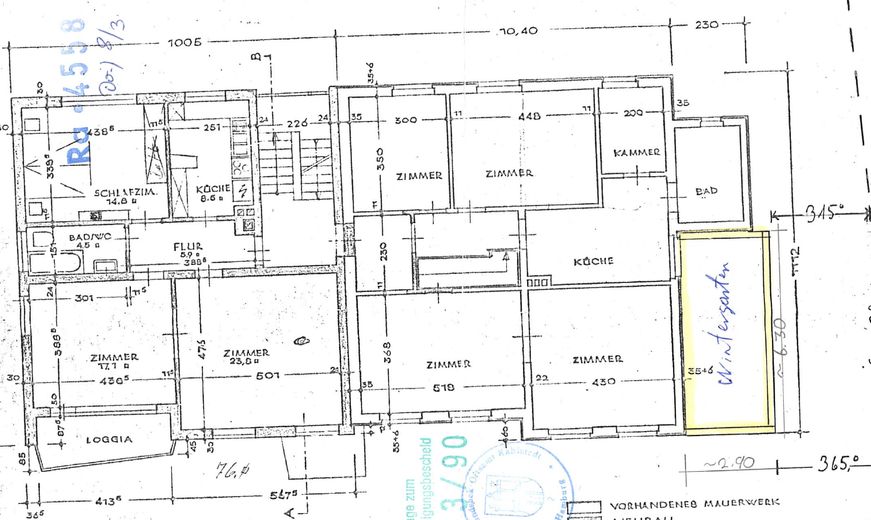 Hamburg: Vollvermietetes Mehrfamilienhaus – 515 m² für 2.815 €/m² – Faktor 28,36 – provisionsfrei – Grundriss Obergeschoss