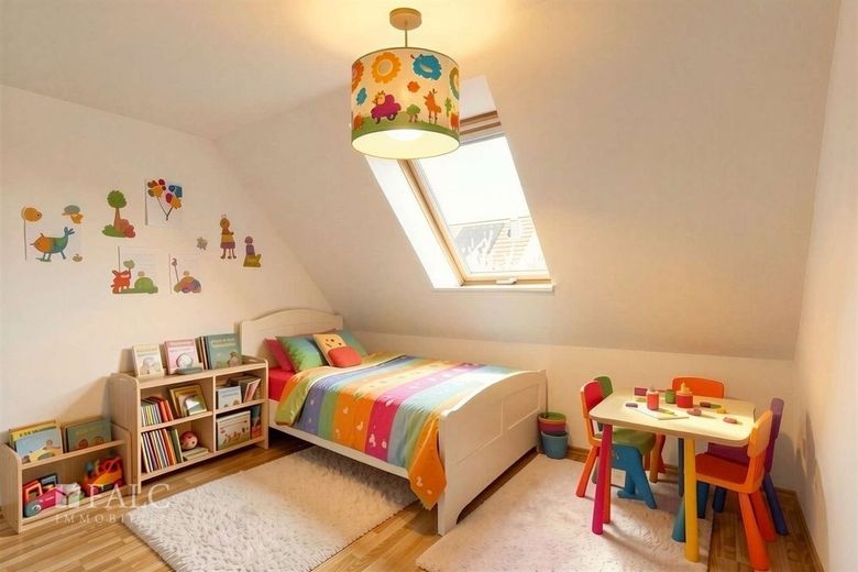 Zusammen leben - getrennt wohnen: Bauernhaus mit zwei Wohneinheiten – WE I OG - Zimmer 1 - (KI generiert)