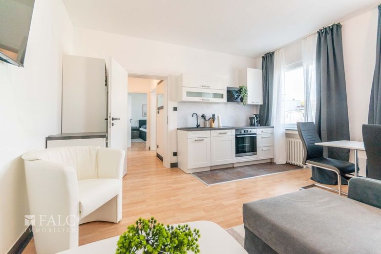 Business-Apartment mit Umsatzsteuerausweis / Kurzzeitvermietung – Blick in die Wohnung