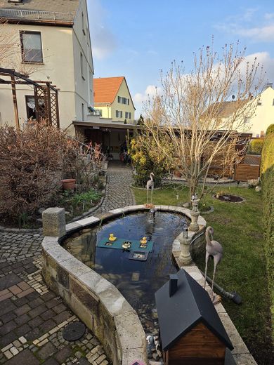 Charmantes Reihenendhaus mit 5 Zimmern+Partykeller in Dresden-Lockwitz incl. Küche – Garten