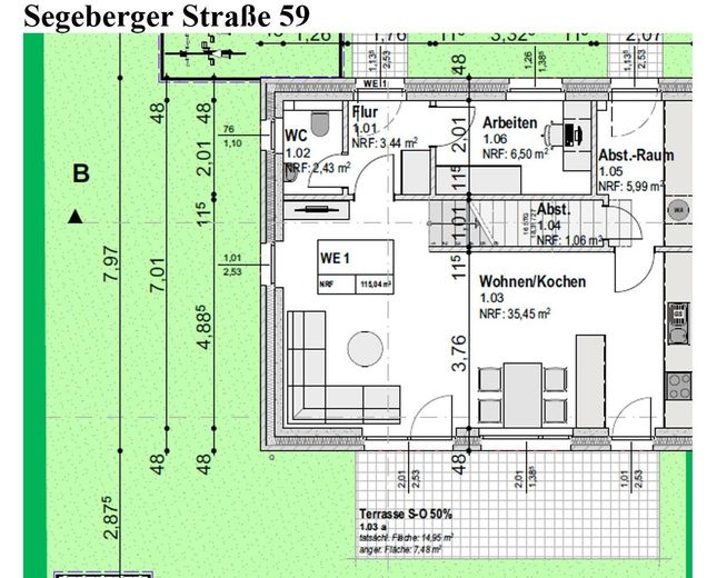 Neubau-Erstbezug: 5 Zimmer Reihenhaus, 110 m², Garten, Terrasse, Wallbox in Neumünster-Gadeland – Reihenendhaus Nummer 59