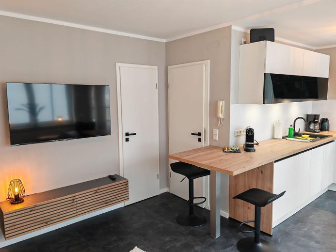 Wohnzimmer Blick vom Bett