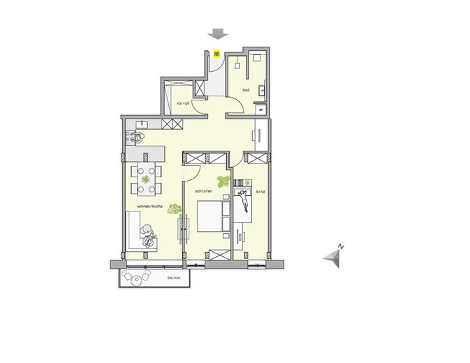 3-Zi-Wohnung in Lautern: Erstbezug, energieeffizient, barrierefrei (Typ 6) – Foto 15